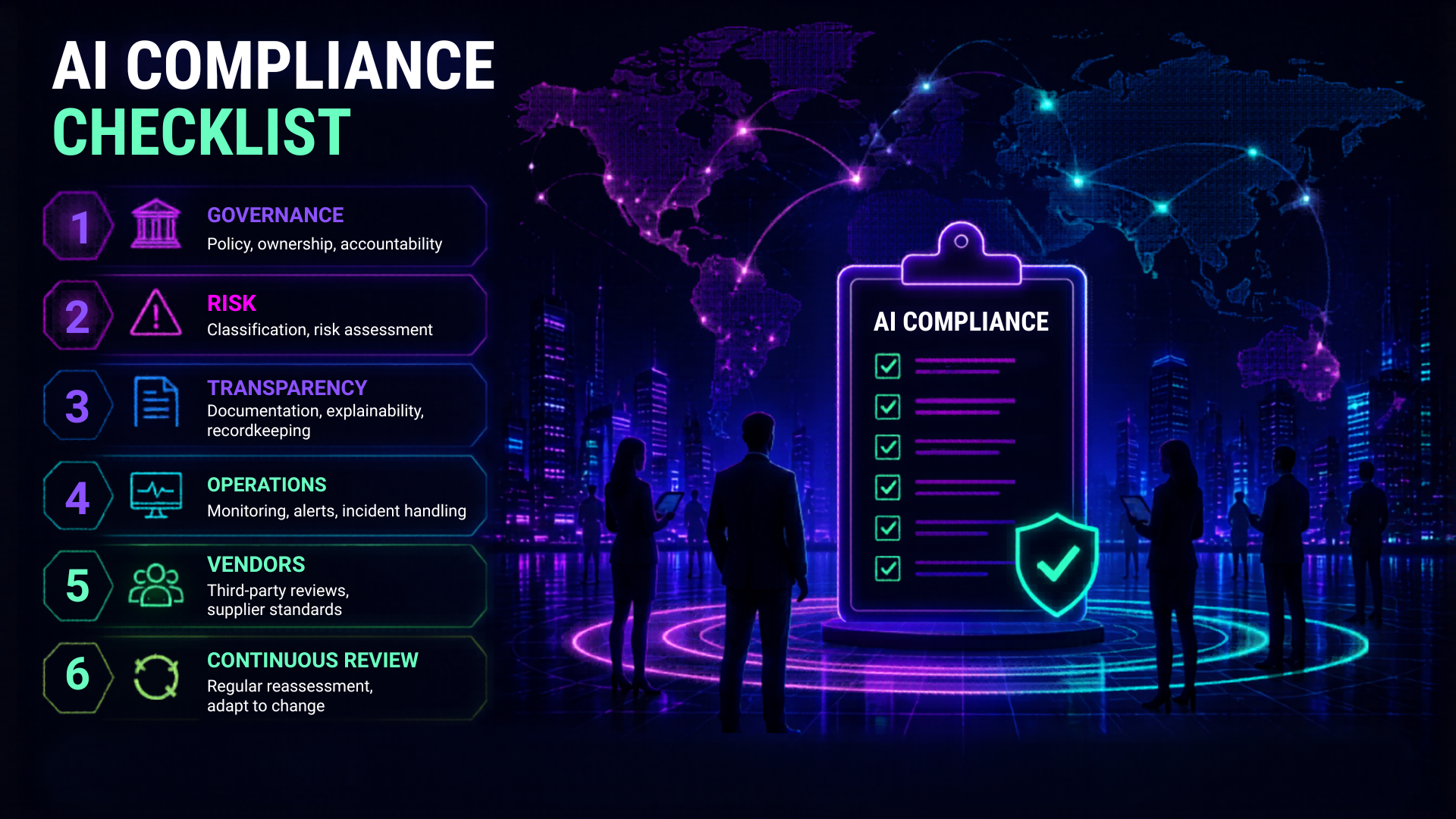 AI Compliance Checklist Illustration