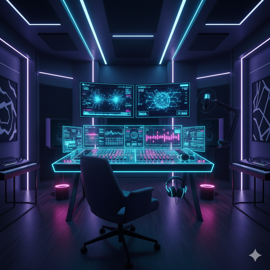 Abstract image about the relationship between AI and creativity